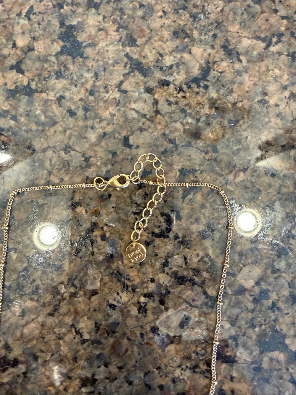 Brook & York initial necklace - Picture 2 of 2